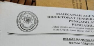 Sengketa Tanah Dijalan Aster Sukatani Tapos Digelar Dipengadilan Negeri Depok