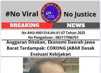 Anggaran Ditekan, Ekonomi Daerah Jabar Terdampak: CORONG JABAR Desak Evaluasi Kebijakan