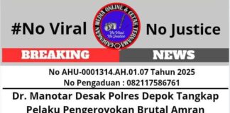 Dr. Manotar Desak Polres Depok Tangkap Pelaku Pengeroyokan Brutal Amran Rajagukguk