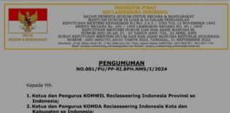 RECLASERING INDONESIA BERBENAH