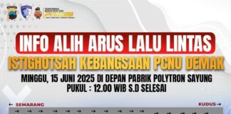 Ada Istighosah Kemanusiaan Di Pantura Demak, Polisi Lakukan Pengamanan Dan Pengalihan Arus Lalulintas