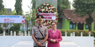 Jelang Hari Bhayangkara ke-79, Kapolres Demak Ziarah Ke Taman Makam Pahlawan