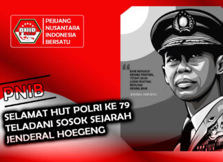 PNIB : 79 Tahun Polri, Lahir Dan Digaji Oleh Rakyat, Saatnya Menjadi Kebanggaan Dan Dicintai Rakyat Dengan Meneladani Jendral Hoegeng
