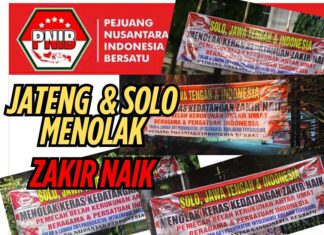Solo Menolak Zakir Naik PNIB : Segera Deportasi Buronan Internasional Bapak Intoleransi Terorisme Dan Batalkan Jadwal Ceramah Di Daerah Lain
