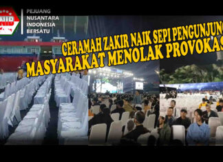 Ceramah Zakir Naik Di Malang Sepi Pengunjung PNIB : Masyarakat Sudah Muak Diprovokasi, Segera Deportasi Zakir Naik!