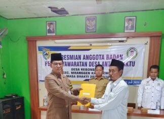 Pelantikan Anggota BPD Pergantian Antar Waktu Desa Kebonbatur Periode 2022-2030