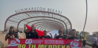 Kirab Merah Putih PNIB Di Bekasi, Usung Semangat Memerdekakan Bangsa Dari Ancaman Intoleransi, Terorisme, Narkoba, Korupsi Dan Khilafah