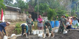 Satgas TMMD Kodim Boyolali Tancap Gas, Pengerjaan Jalan di Sarimulyo Dikebut Tanpa Hari Libur