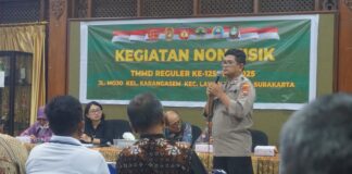 Sasaran Non Fisik TMMD Reguler Ke-125 Kodim 0735/Surakarta Gelar Penyuluhan Kamtibmas