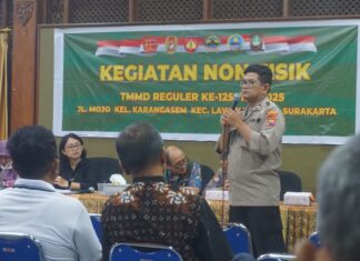 Sasaran Non Fisik TMMD Reguler Ke-125 Kodim 0735/Surakarta Gelar Penyuluhan Kamtibmas