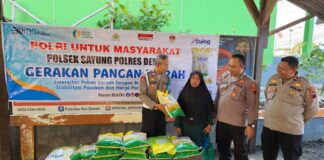 Kerjasama Dengan Bulog, Polres Demak Gelar Gerakan Pangan Murah
