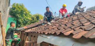 Pengerjaan Sasaran Fisik Renovasi RTLH TMMD Reguler Ke-125 Kodim 0735/Surakarta Terus Dikebut