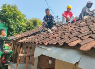 Pengerjaan Sasaran Fisik Renovasi RTLH TMMD Reguler Ke-125 Kodim 0735/Surakarta Terus Dikebut