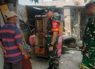 Ramah Dan Humanis, Dansatgas TMMD Reguler Ke -125 Kodim 0735/Surakarta Sapa Warga di lokasi TMMD