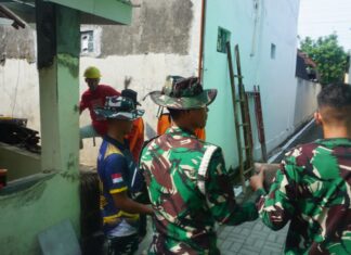 Hari Ini Progres Sasaran Fisik Rehab RTLH TMMD Ke-125 Kodim 0735/Surakarta Capai 75 Persen