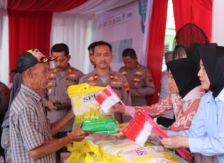 Polres Demak Ikuti Peluncuran Gerakan Pangan Murah Polri