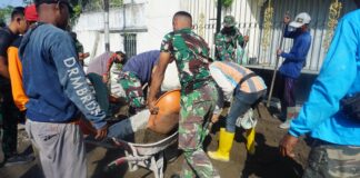 Tinggal 7 Hari Lagi Selesai, Semangat Kerja Satgas TMMD Reguler Ke-116 Kodim 0735/Surakarta Tak Pernah Pudar