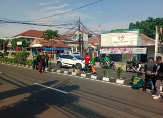 Warga, LSM dan Ormas Kompak Gotong Royong di Sepanjang Jalan Kartini Raya Depok