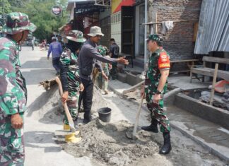 Pastikan Sesuai Rencana, Dansatgas TMMD Reguler Ke -125 Kodim 0735/Surakarta Rutin Cek Ke Lokasi