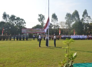 Satgas TMMD Reguler Ke-125 Kodim 0735/Surakarta Gelar Upacara Peringatan HUT Kemerdekaan RI Ke-80 Tahun 2025