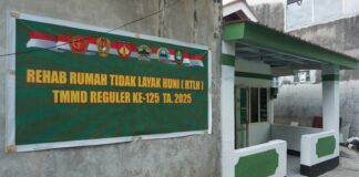 Sasaran Fisik Renovasi RTLH TMMD Reguler Ke-125 Kodim 0735/Surakarta Selesai 100 Persen