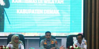 Rakor Kondusifitas Wilayah di Demak, Kapolres Siap Wujudkan Situasi Kondusif