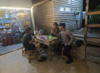 Jaga Kamtibmas, Polsek Air Besar Intensifkan Patroli Malam
