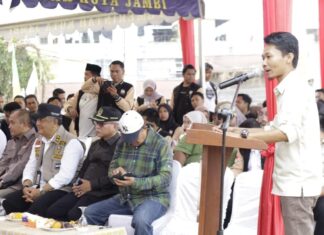 Pelantikan DPW Tani Merdeka Jambi, Chandra Hadirkan Kepala Badan Percepatan Pengentasan Kemiskinan Republik Indonesia Budiman Sudjatmiko