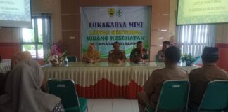 Danramil Hadiri Lokakarya Mini Lintas Sektoral Bidang Kesehatan, Wujudkan Hidup Sehat Bermasyarakat