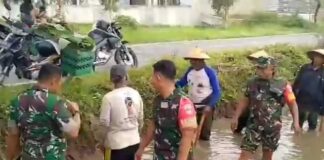 Babinsa Pimpin Karya Bakti Bersihkan Saluran Irigasi, Tingkatkan Produktivitas Pertanian