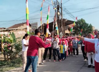 Sambut Kemerdekaan Dengan Jalan Sehat Dukuh Bengkung RW 01 Desa Kebonbatur