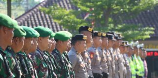 Antisipasi Gangguan Kamtibmas, TNI-Polri di Demak Gelar Apel Bersama