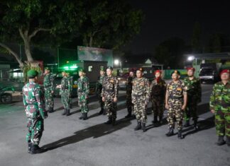 Patroli Gabungan TNI, Kokam, dan Banser Jaga Kondusifitas Malam Minggu di Boyolali