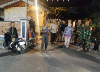 Patroli Gabungan Jaga Keamanan Lingkungan di Boyolali