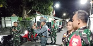 Patroli Sinergi TNI, Linmas, dan Banser Jaga Kondusifitas Wilayah Boyolali