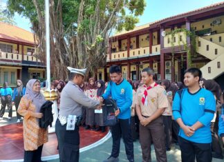 Sapa Pelajar Satlantas Polres Demak, Edukasi Tertib Lalu Lintas dan Safety Riding