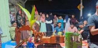 Kebersamaan Pemuda Pemudi Bagok Panah Untuk Persiapan:Intat linto Baro