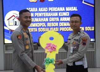 Peresmian Griya Arkana, Kapolres Demak Wujudkan Kesejahteraan Anggota Polri