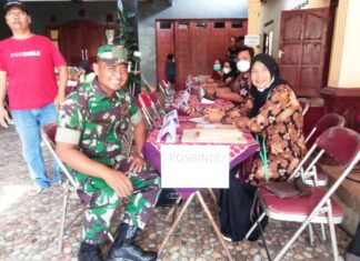 Babinsa Teras Dampingi Pelayanan Posyandu, Dukung Pencegahan Stunting di Boyolali