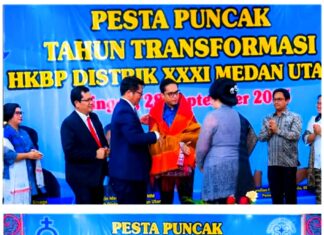 Wali Kota Medan Hadiri Pesta Puncak Tahun Transformasi HKBP Distrik 31 Medan Utara