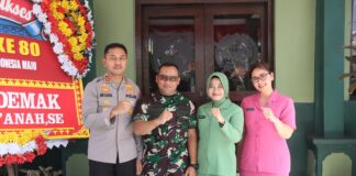 Sinergi Tanpa Batas, Polres Demak Rayakan HUT ke-80 TNI Bersama Kodim 0716/Demak