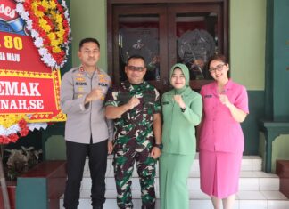 Sinergi Tanpa Batas, Polres Demak Rayakan HUT ke-80 TNI Bersama Kodim 0716/Demak