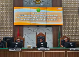 Waka PT Bandung Lakukan Pengawasan dan Pembinaan di PN Depok
