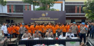 Sepekan, Polrestabes Ungkap 61 Kasus, 87 Tersangka