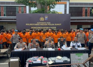 Sepekan, Polrestabes Ungkap 61 Kasus, 87 Tersangka