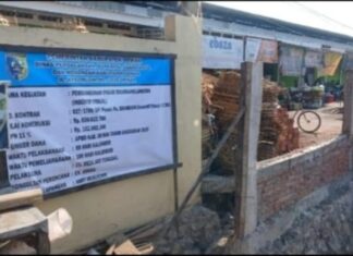 Diduga Sarat Dengan Mark Up, Pembangunan Pasar Brambang Lanjutan Jadi Sorotan Publik