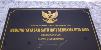 Bupati Deli Serdang dr. Asri Ludin Tambunan Resmikan Gedung Baru Yayasan Satu Hati Bersama Kita