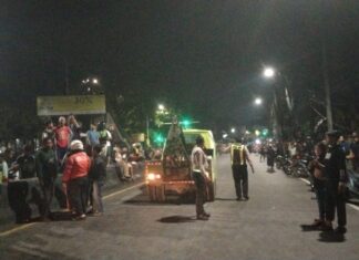 Detik – Detik Truk Rem Blong, Terjadi Kecelakaan Karambol di Depan Terminal Banyumanik