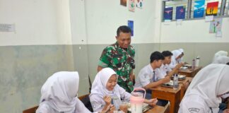 Danramil 03 Serengan Bersama Kapolsek & Camat Launching SPPG-MBG Penyaluran Makanan Bergizi Gratis