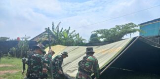 Perkuat Sinergi Hadapi Musim Hujan, Kodim 0724/Boyolali Gelar Latihan Penanggulangan Bencana di Wonosegoro